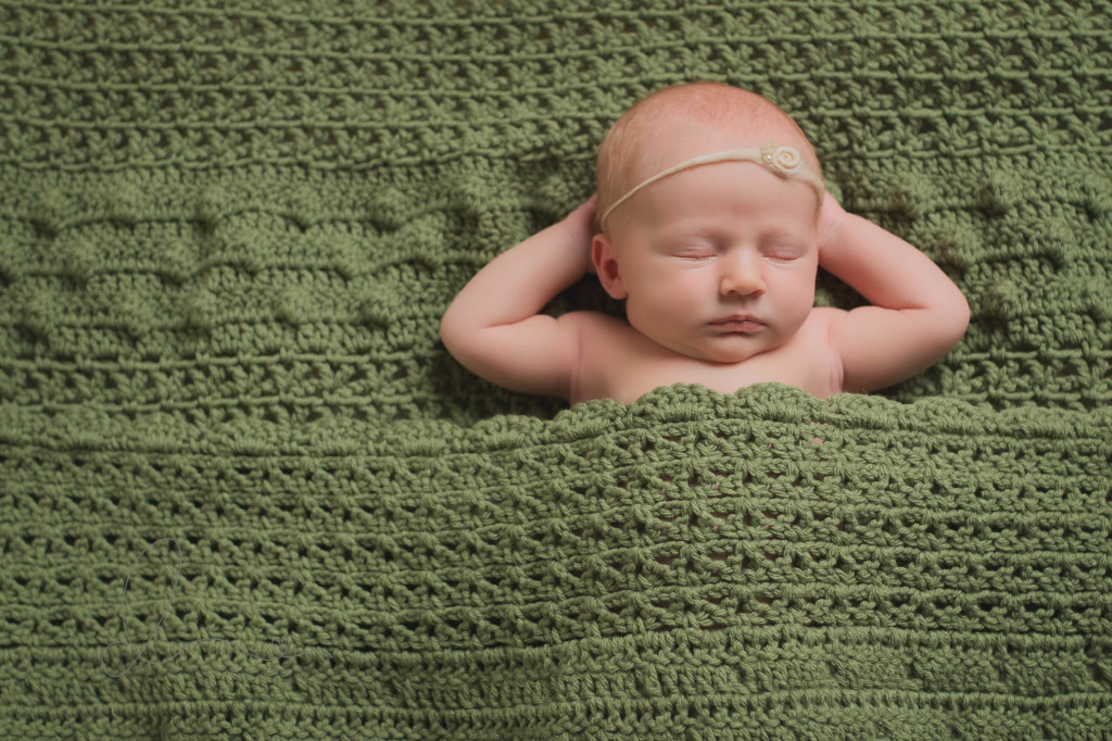 Seattle newborn photographer | newborn baby girl in basket