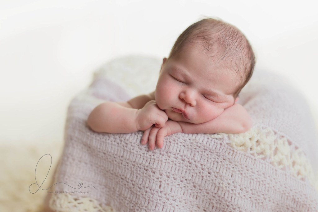 Seattle newborn photographer | baby in basket