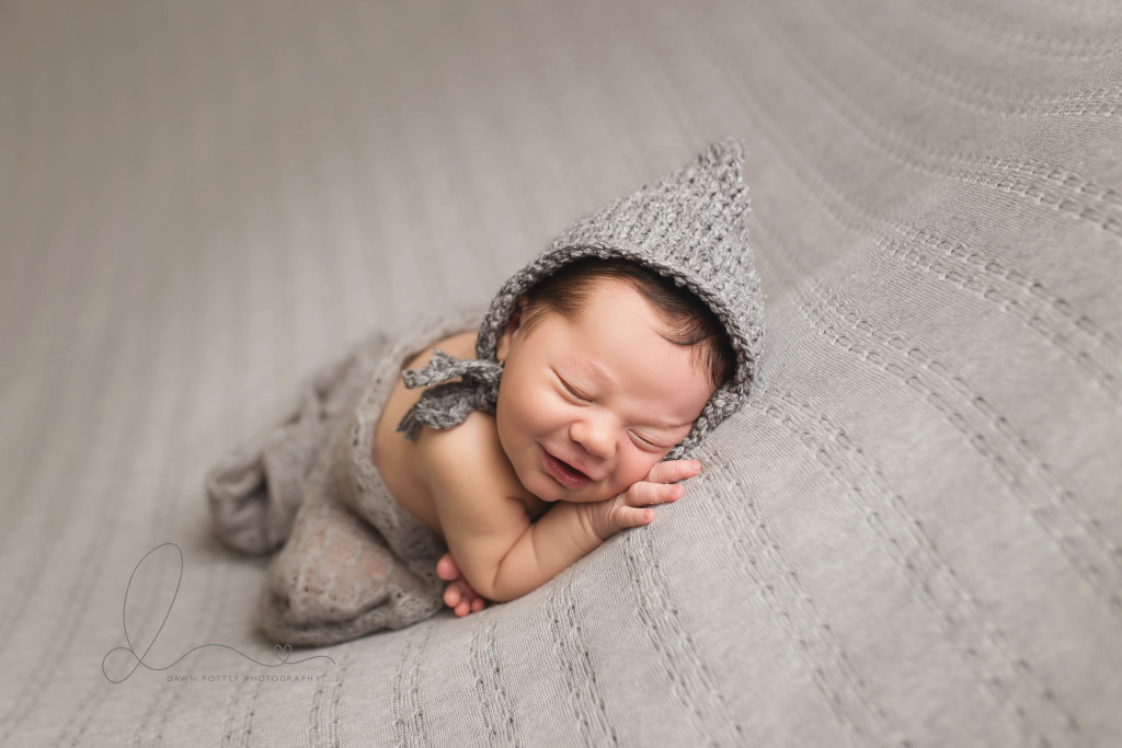 taco pose baby boy smiling