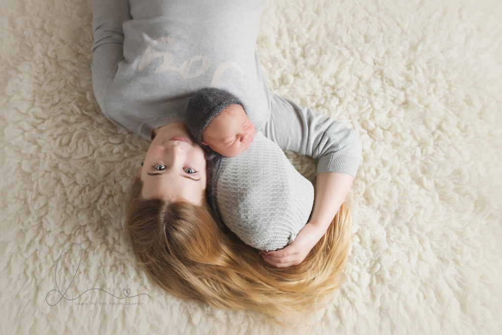 newborn baby boy | wrapped baby | baby with big sister | issaquah baby photographer