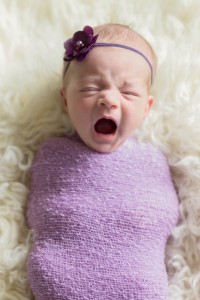 baby yawn | Seattle newborn photographer