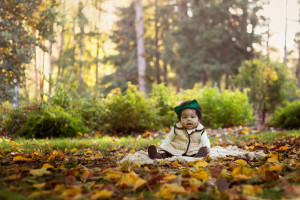 Outdoor Milestone Session | Seattle newborn photographer