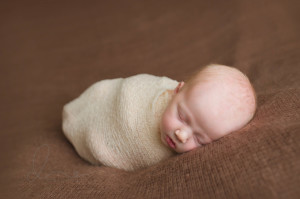 Seattle newborn photographer | wrapped newborn baby girl