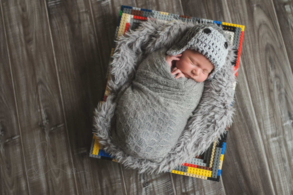 Lego Basket | baby boy | Seattle newborn-baby photographer
