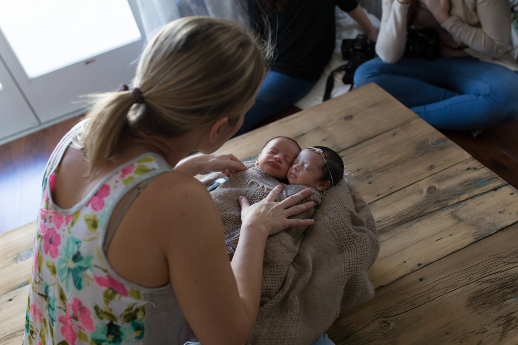 behind the scenes | newborn photography workshop | Bellevue - Seattle newborn baby photographer