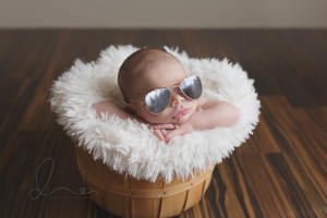 Baby wearing Glasses | sweet newborn baby boy | Bellevue Kirkland newborn baby photographer