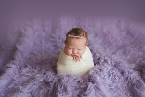 seattle baby photographer | baby girl smiling potato sack pose | maple valley newborn photographer