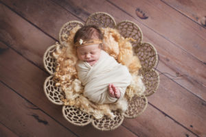 3 week old newborn session | issaquah baby photographer | baby in basket