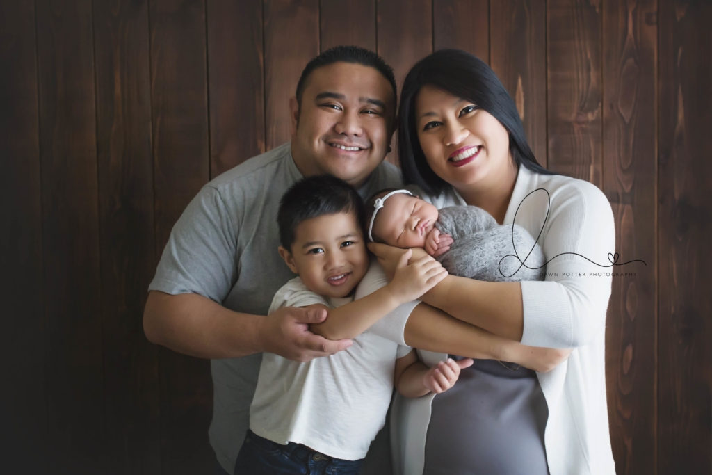 Bellevue newborn session | baby girl with family | Eastside newborn session