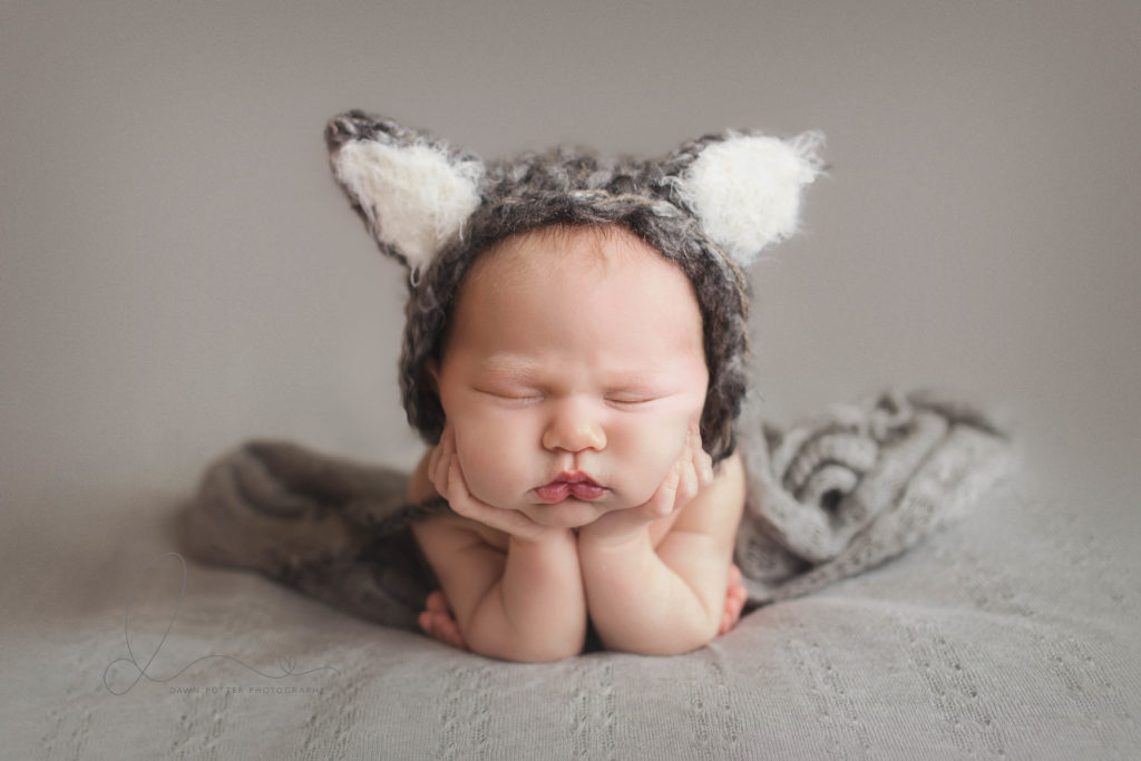 Issaquah newborn session | issaquah baby boy froggy pose