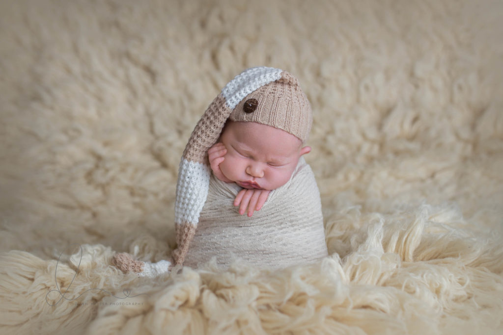 Issaquah newborn session | issaquah baby boy potato sack pose